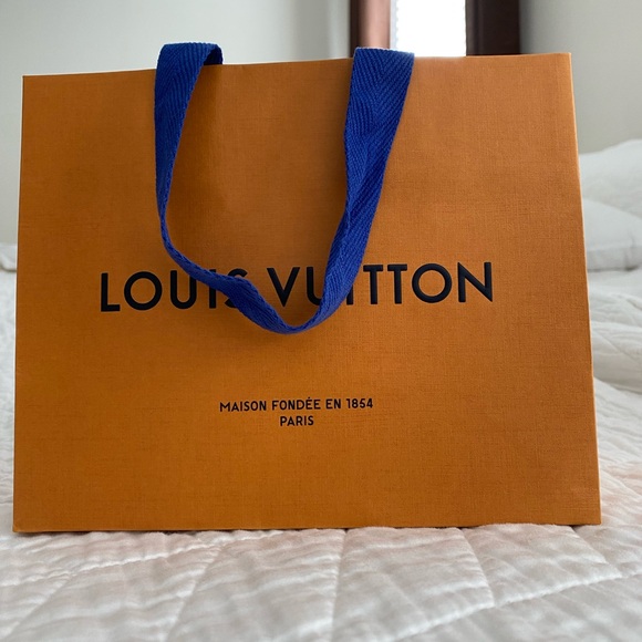 Louis Vuitton shopping bag orange blue. Fantastic condition. Only stored - Picture 8 of 9